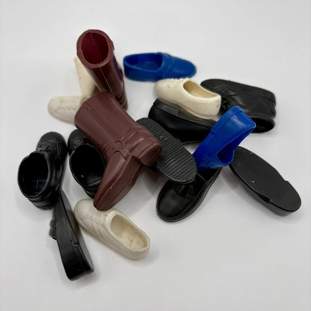 Vintage Mattel Ken Big Jim Shoe Boot Lot 9 Pairs 1970s 1980s 1990s